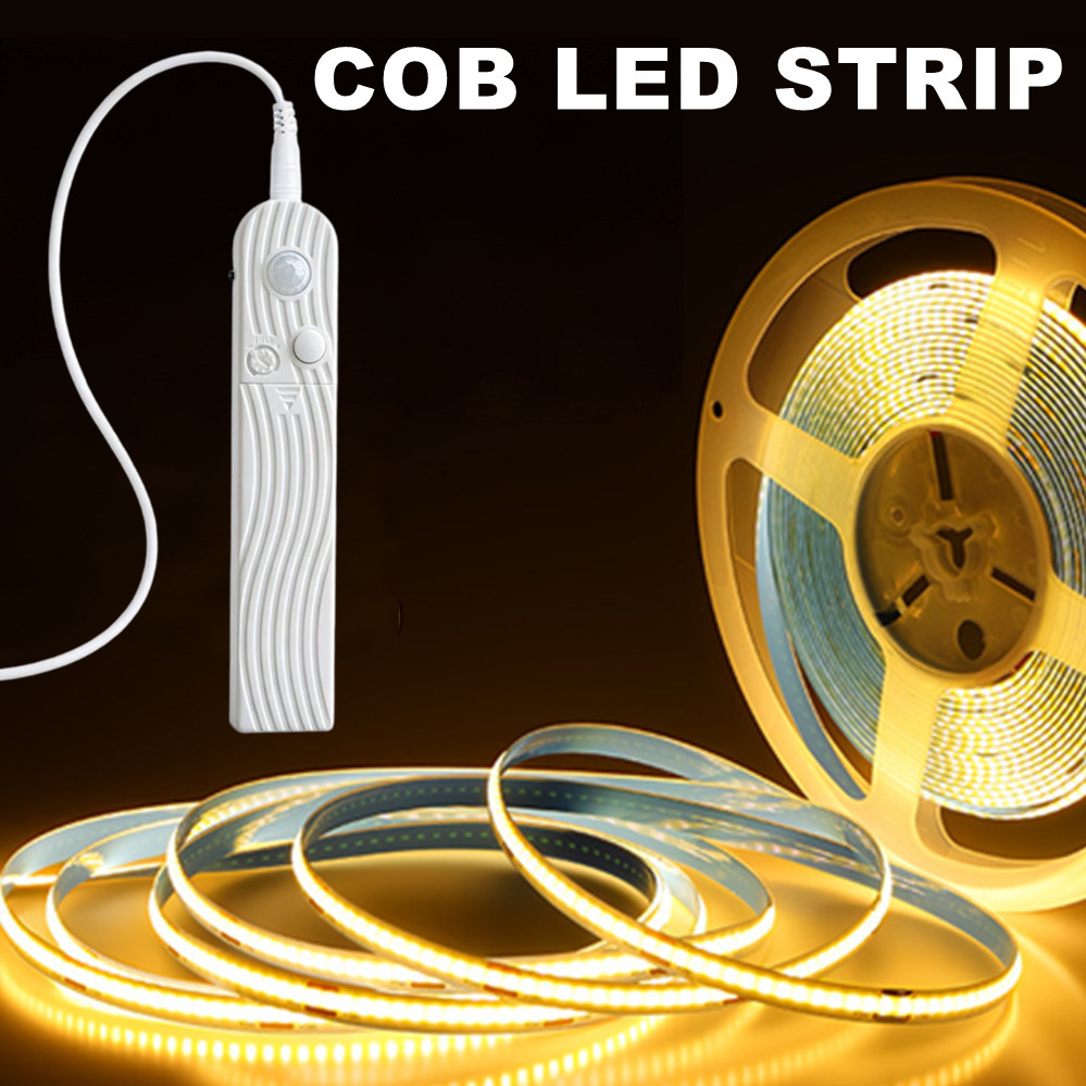 Actinic Blue Led - 8MM COB Led Şerit 5V Hareket
