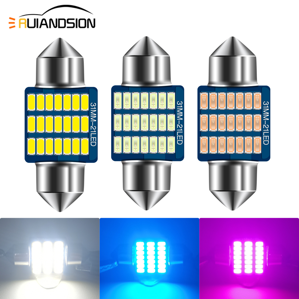 Actinic Blue Led - 2 Adet DE3175 Festoon LED 31mm