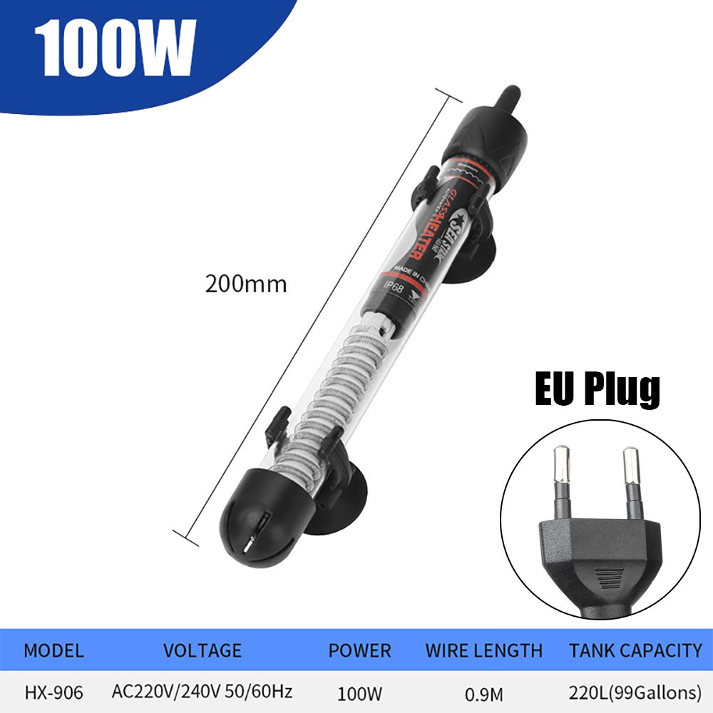 Marine Aquarium Nano - 1 adet 25W/50W/100W/200W/300W termostat ısıtıcı çubuk