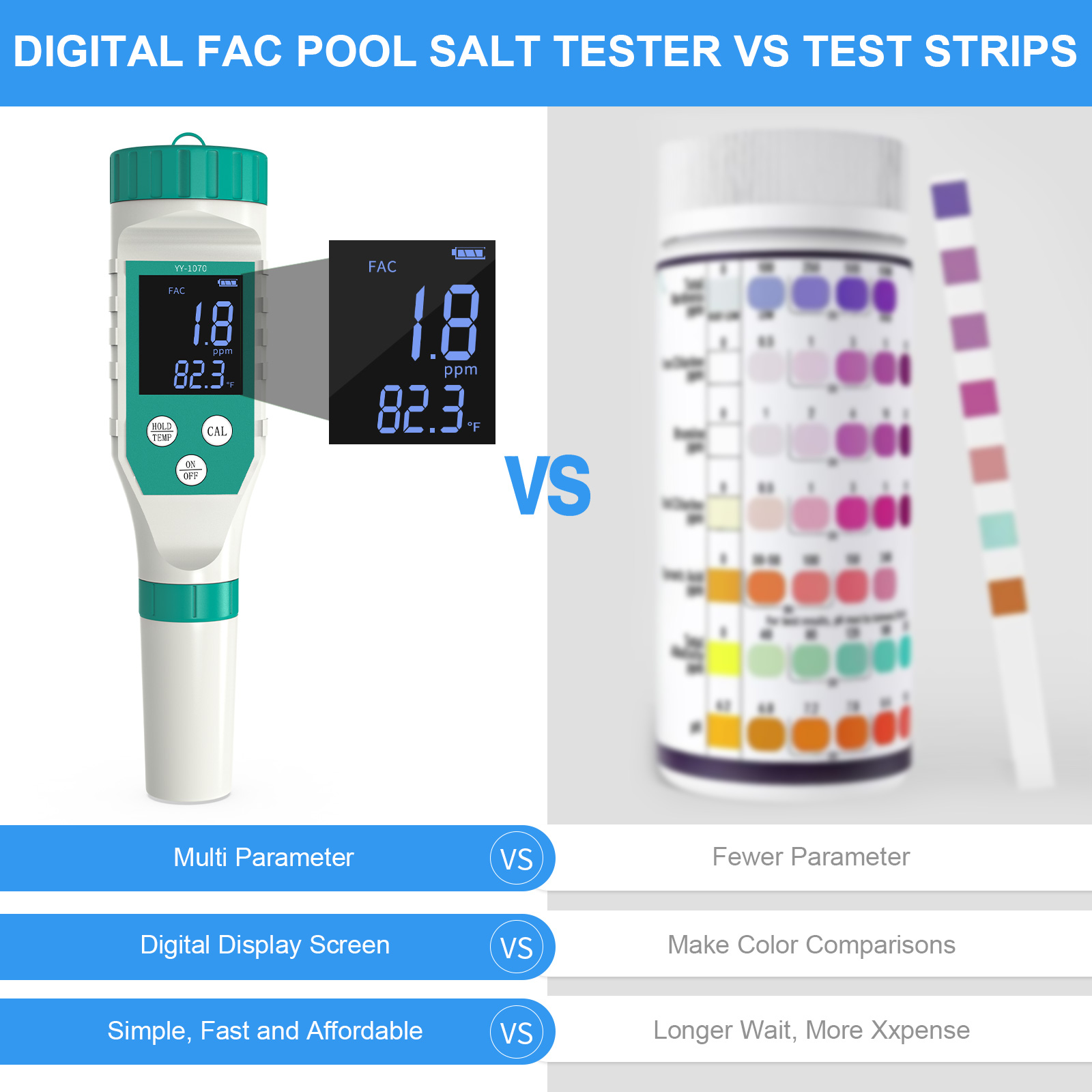 Dijital PH/klor/ORP/EC/TDS/tuz - Marine Aquarium Water Testing incelemesi ve fiyatı