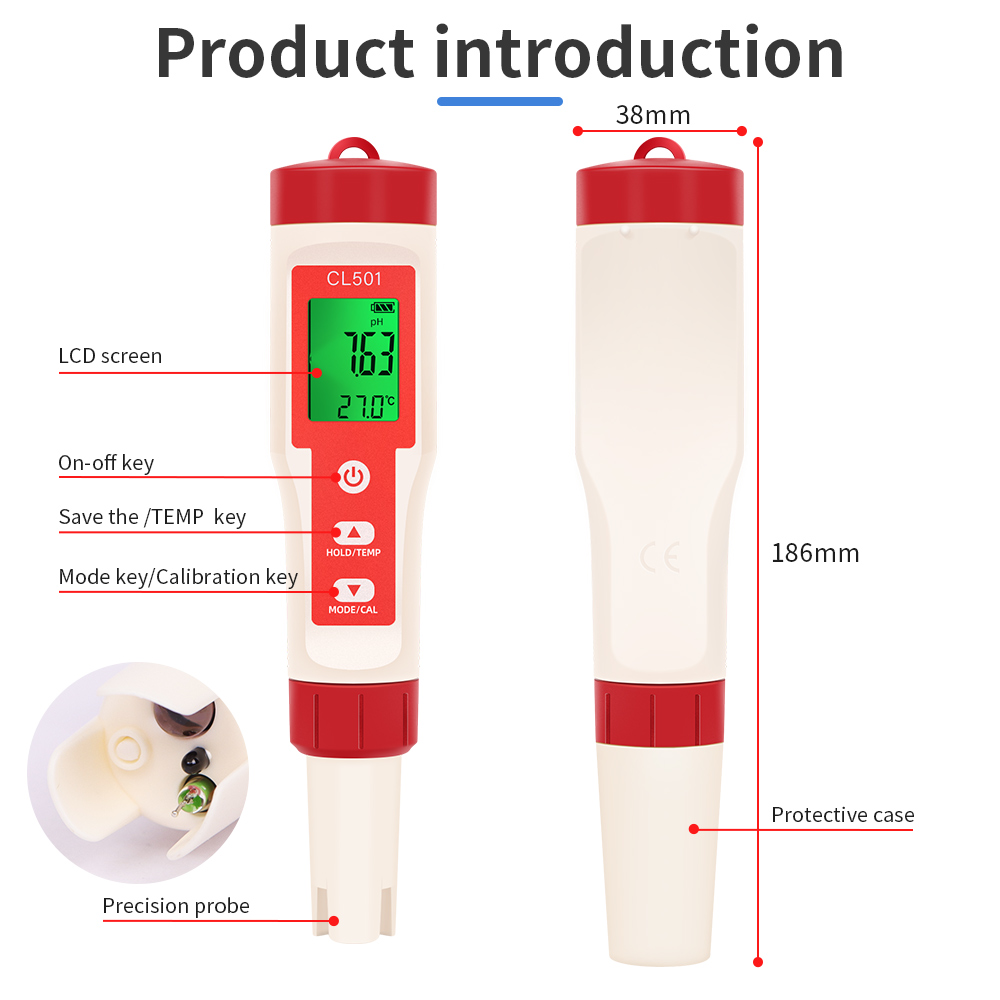 PH/CL2/H2/ORP/Sıcaklık Ölçer K - Marine Aquarium Water Testing incelemesi ve fiyatı