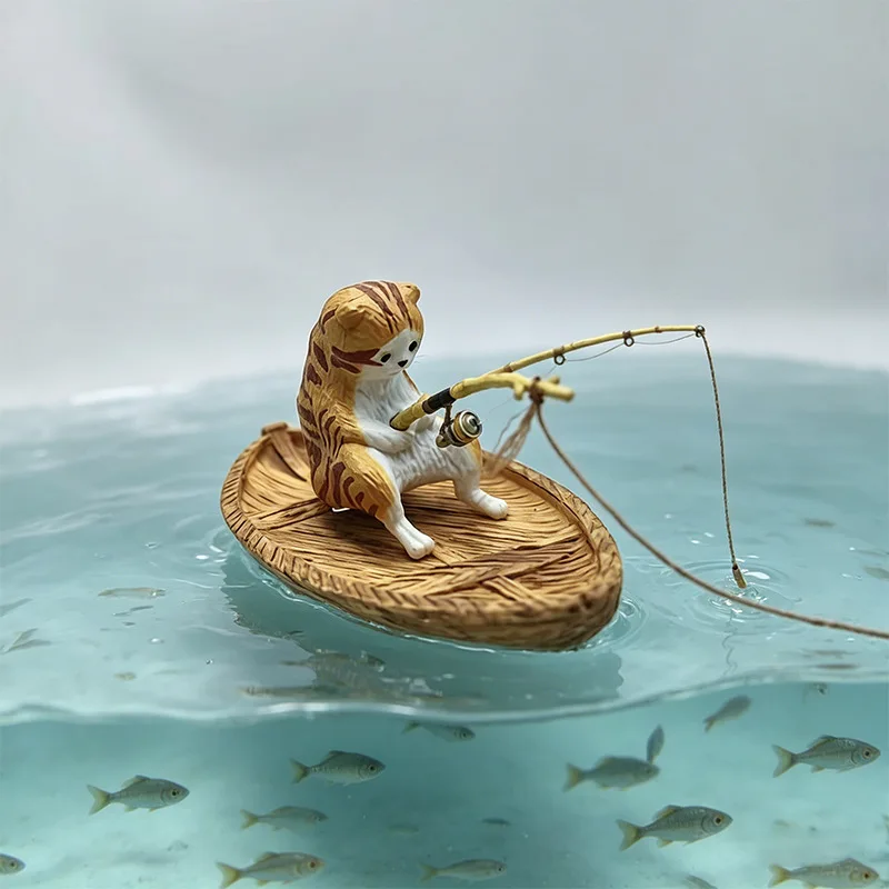 1 adet yaratıcı kedi balıkçı t - Aquarium Marineland incelemesi ve fiyatı