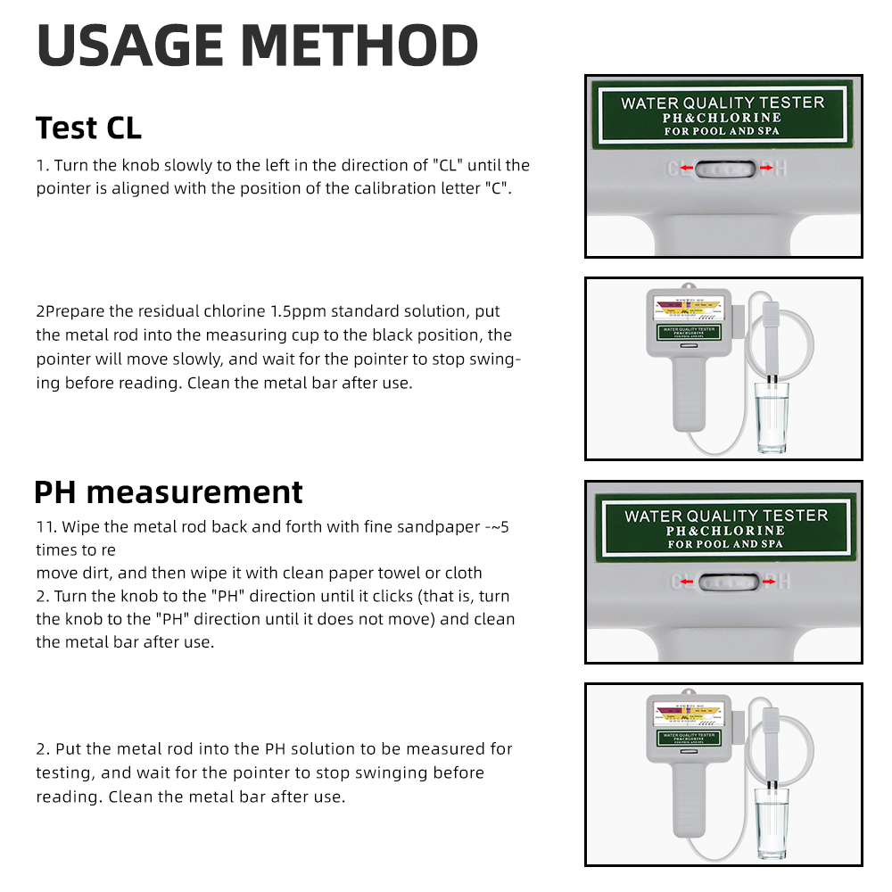 2 in 1 PH klor ölçer cihazı PC - Marine Aquarium Water Testing incelemesi ve fiyatı