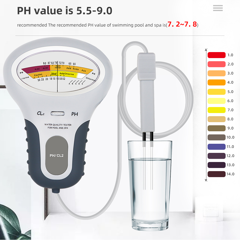 2 In 1 klor dedektörü PH ve CL - Marine Aquarium Water Testing incelemesi ve fiyatı