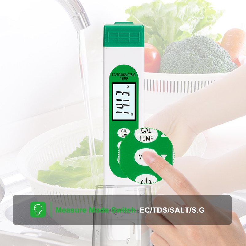 5 in 1 TDS EC tuz S.G sıcaklık - Marine Aquarium Water Testing incelemesi ve fiyatı